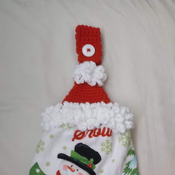 Patron de Crochet pour Serviette de Père Noël