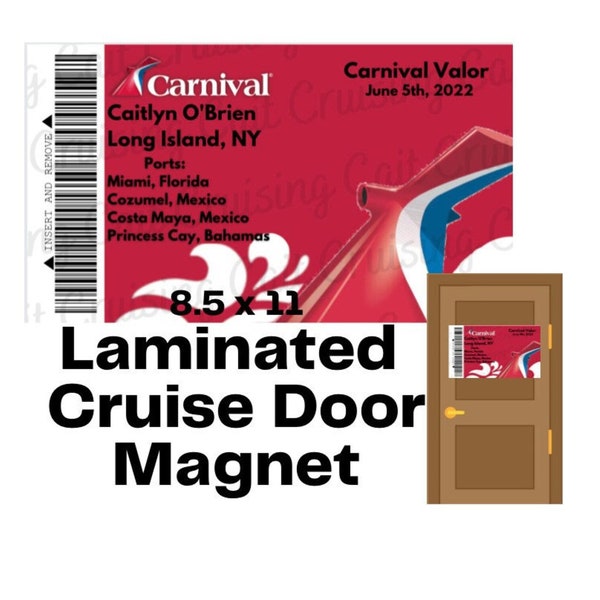 Carnival Cruise Door Decoration Etsy