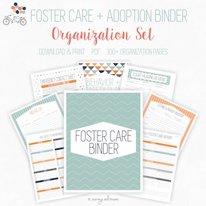 Foster Care / Adoption Organization Binder . 100+ Pages! . 8.5 X 11 in ...