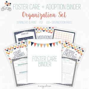 Foster Care / Adoption Organization Binder . 100+ Pages! . 8.5 X 11 in ...