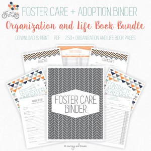 Foster Care / Adoption Bundle Binder . 250+ Pages! . 8.5 X 11 in ...