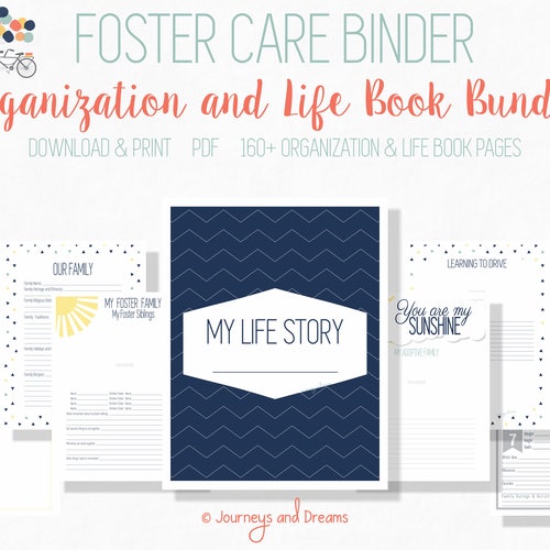 Foster Care / Adoption Bundle Binder . 250 Pages . 8.5 X 11 | Etsy