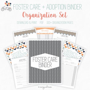 Foster Care / Adoption Organization Binder . 100+ Pages! . 8.5 X 11 in ...