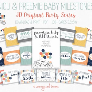 NICU, Preemie, Foster/Adoptive Baby Milestone Signs . 100+ Signs . 3.5x5 . Photo Prop . Printable . DIGITAL DOWNLOAD . Original Party Series