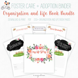 Foster Care / Adoption Bundle Binder . 250+ Pages! . 8.5 X 11 in ...