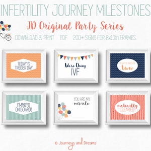 IVF / In-Virto / IUI / ART / Pregnancy Signs . 200+ Signs! . 8x10 . Photo Prop . Printable . Digital Download . Original Party Series