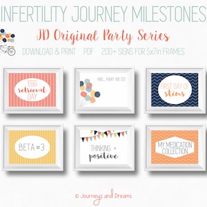 IVF / In-Virto / IUI / ART / Pregnancy Signs . 200+ Signs! . 5x7 . Photo Prop . Printable . Digital Download . Original Party Series