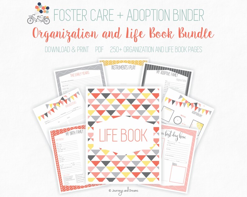 Foster Care / Adoption Bundle Binder . 250 Pages . 8.5 X 11 in ...