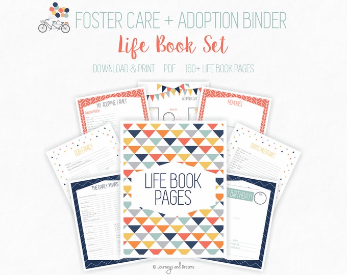 33 Page Foster Care Life Book/ My Story Book Printable. - Etsy