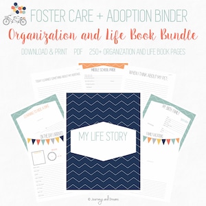 Foster Care / Adoption Bundle Binder . 250+ Pages! . 8.5 X 11 in ...