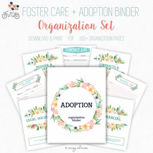 Foster Care / Adoption Organization Binder . 100+ Pages! . 8.5 X 11 in ...