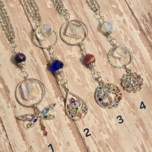Chakra rearview mirror suncatcher,rearview mirror charm, car decor, car accessories, crystal suncatcher