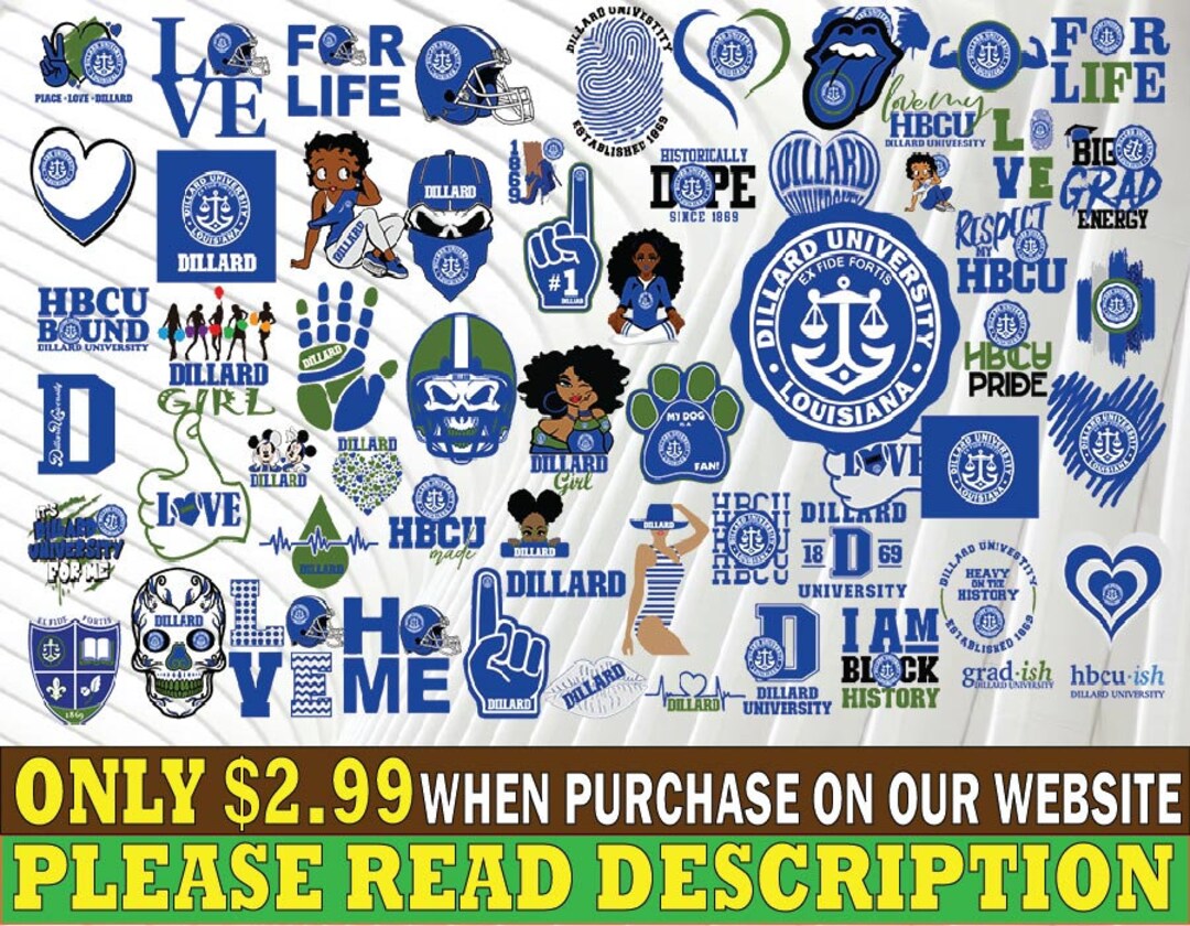 Dillard University Svg HBCU Svg Collections HBCU Svg Etsy