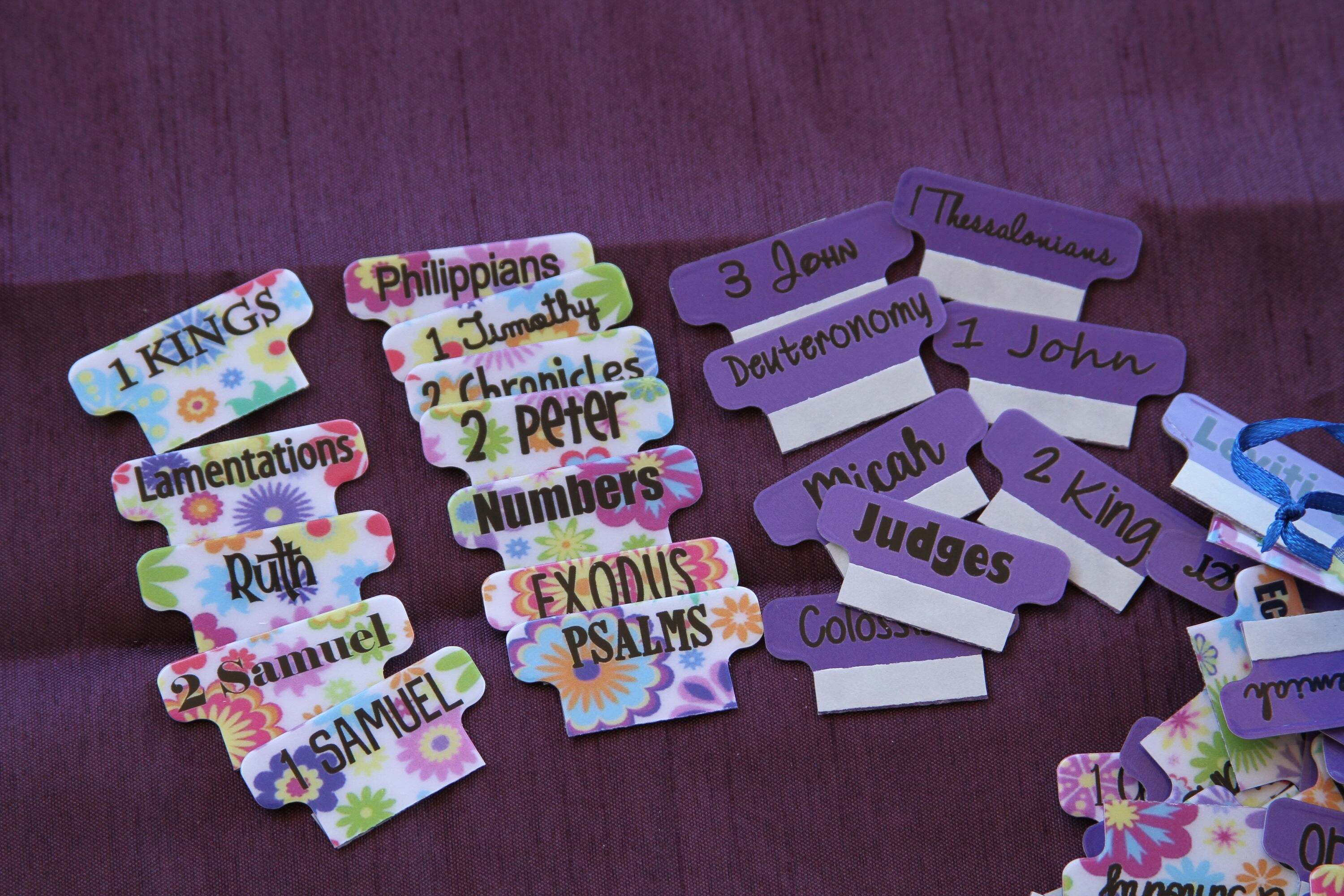 Bible Tabs Custom Bible Tabs Books of the Bible Tabs Etsy