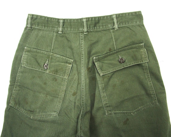 Vintage US Army Cotton Pants ~ 29W measure 29 x 29