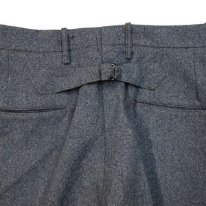 VIntage 1930s Buckle Back Uniform Trousers DATED 1930 measure 29 W