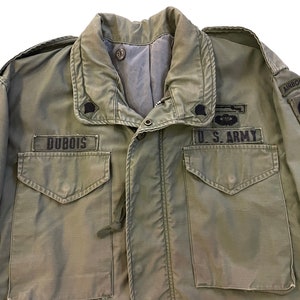 Vintage 1968 M65 Army Jacket 82nd Airborne Combat Patches Sz