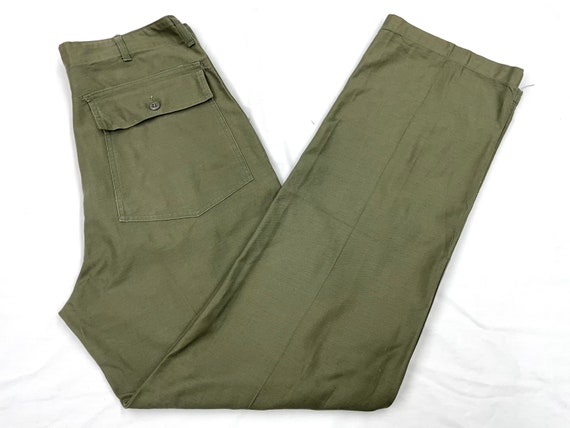 Vintage Army Pants Vietnam era vintage Fatigue army pants vietnam pants vintage military pants reclaimed fashion sz 1833