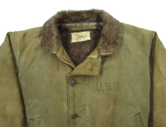 Vintage WW2 USN N1 Deck Jacket sz 38 fits S ~ 1940