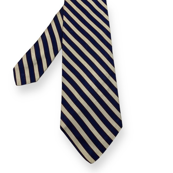 Vintage Brooks Brothers Striped Silk Tie ~ 1980s Preppy Ivy Necktie