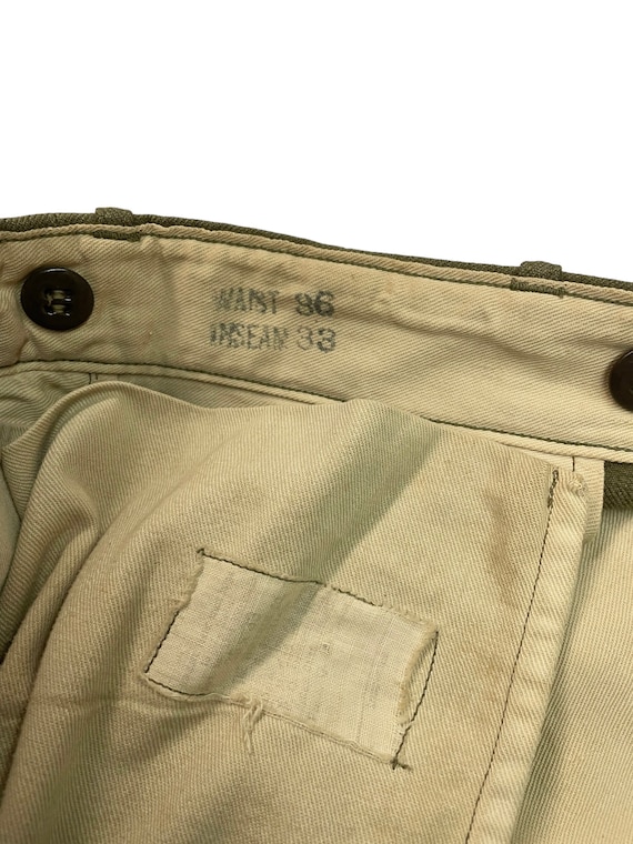 Vintage 1940s US Army Wool Trousers MODIFIED :) Measure 39 X Vintage 1940s US Army Wool Trousers MODIFIED :) Measure 39 X