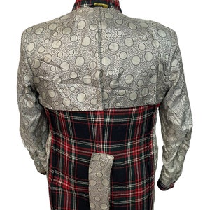 Vintage 1970s Plaid Wool Sport Jacket 36 R Scottish Tartan image 6