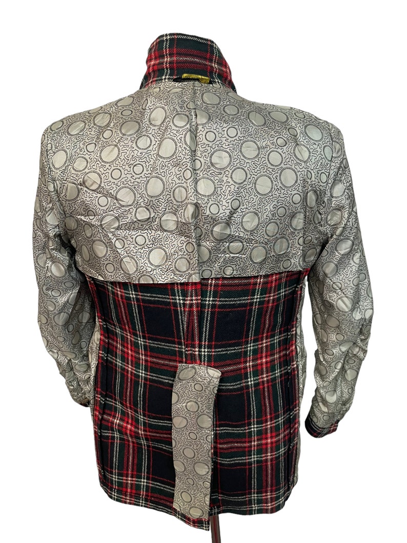 Vintage 1970s Plaid Wool Sport Jacket 36 R Scottish Tartan image 6