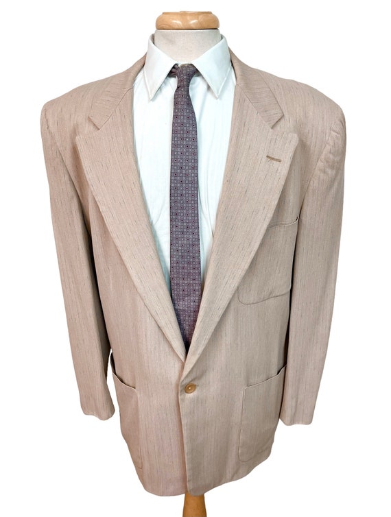 Vintage 1950s Atomic Fleck Gabardine Sport Coat s… - image 3