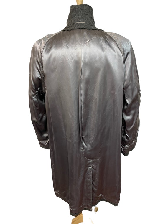 Vintage 1950s Mohair Overcoat sz XL ~ Union Made … - image 8