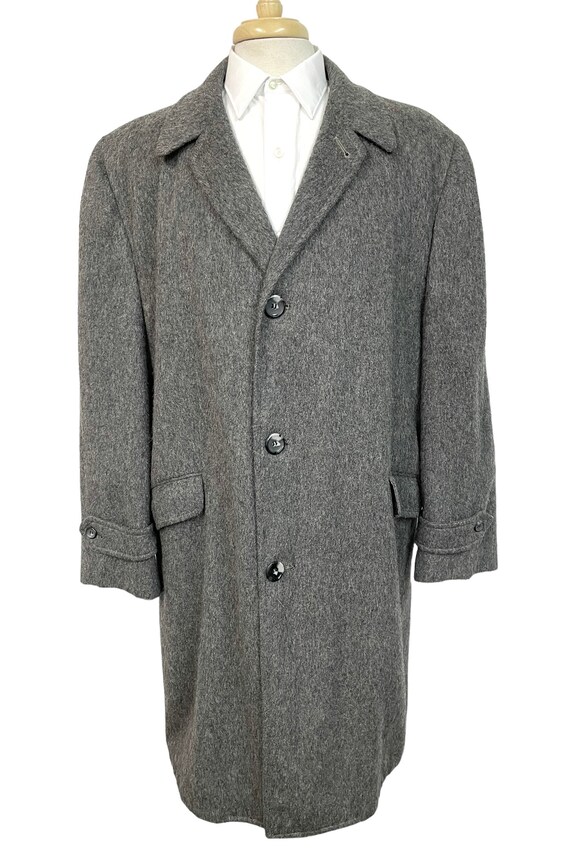 Vintage 1950s Mohair Overcoat sz XL ~ Union Made … - image 3