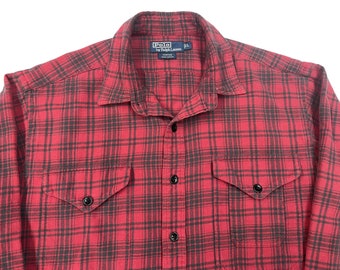 Vintage Polo Ralph Lauren "Hunting" Cotton Flannel Shirt sz L