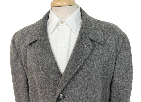 Vintage 1950s Mohair Overcoat sz XL ~ Union Made … - image 1