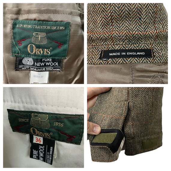 Vintage MINTY Orvis Tweed Norfolk Hunting Suit Be… - image 6