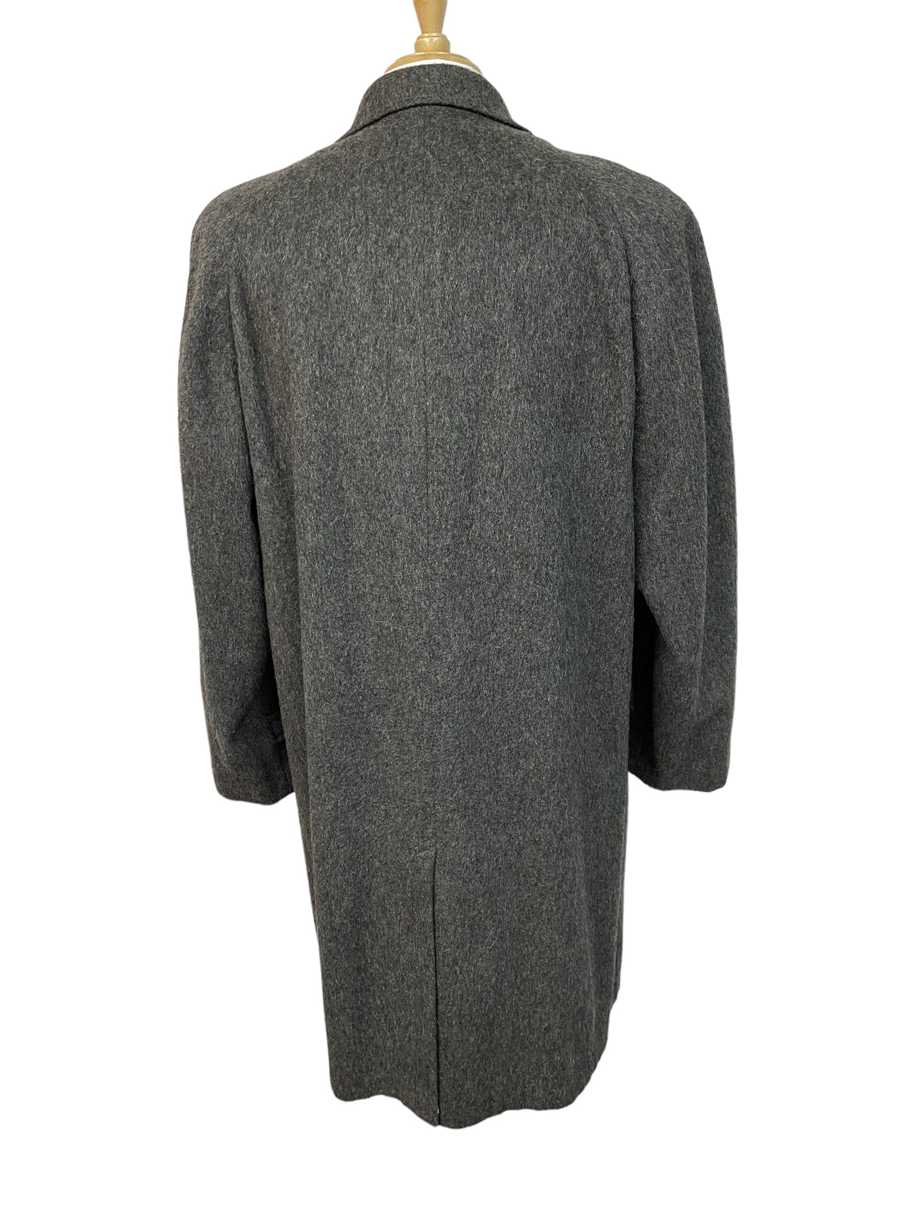 Vintage 1950s Mohair Overcoat Sz XL ~ Union Made Duster Coat