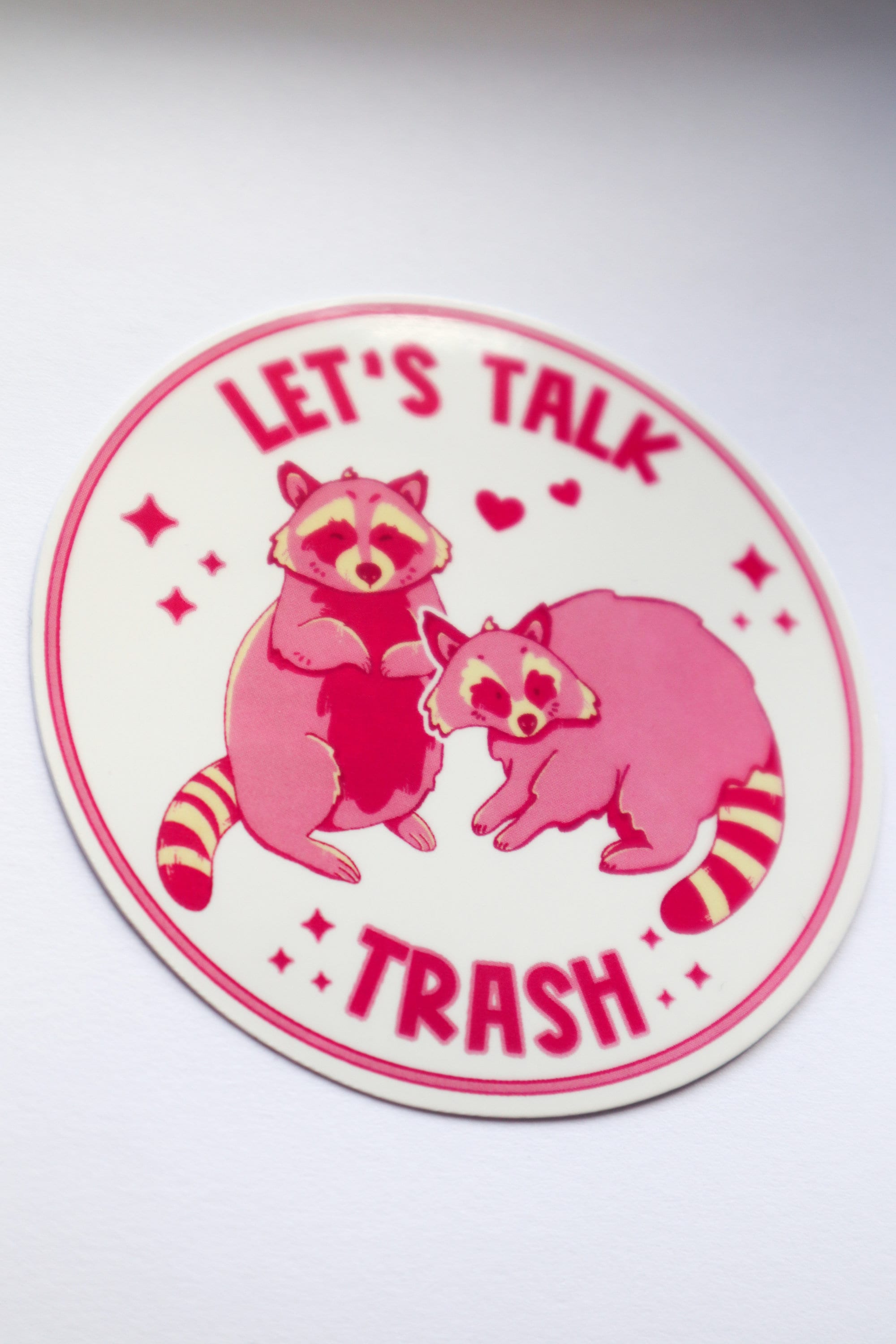 Trash Talker Raccoon Sticker for Sale by PeachesMommy