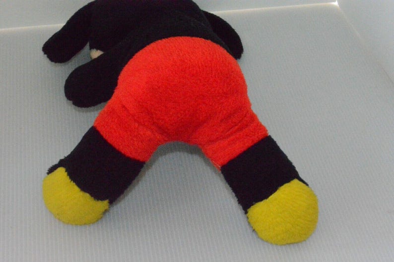 Vintage 80's Disney Mickey Mouse Plush Stuffed Animal Doll Toy 12" Knickerbocker image 6