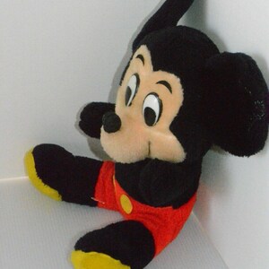 Vintage 80's Disney Mickey Mouse Plush Stuffed Animal Doll Toy 12" Knickerbocker image 8