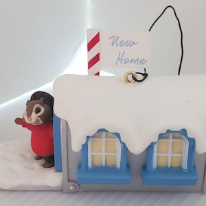1996 NUEVO HOGAR Hallmark Recuerdo Adorno Navideño Buzón Ed Seale Vintage Años 90