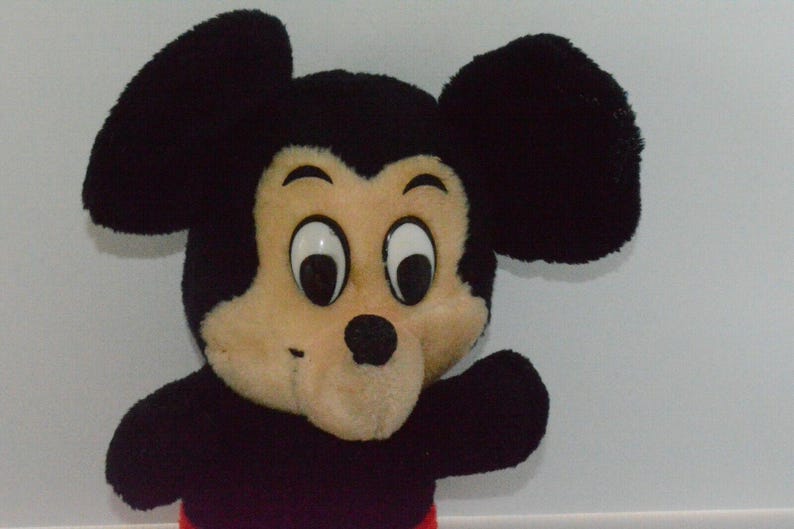 Vintage 80's Disney Mickey Mouse Plush Stuffed Animal Doll Toy 12" Knickerbocker image 4