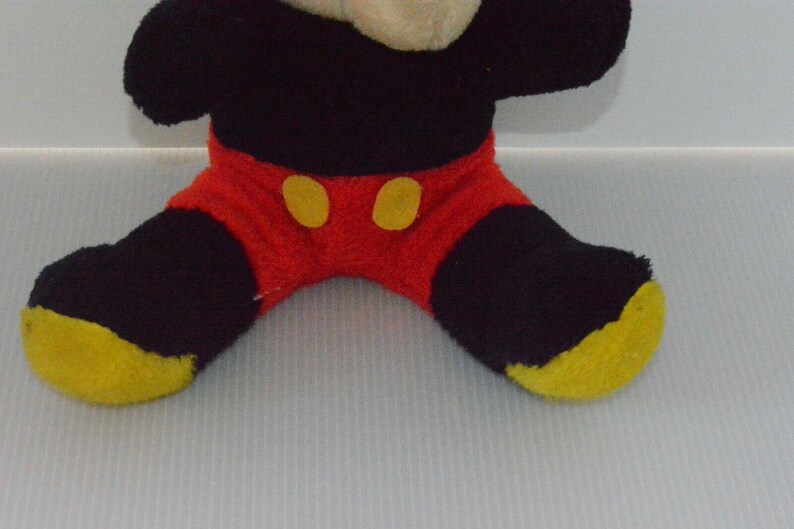 Vintage 80's Disney Mickey Mouse Plush Stuffed Animal Doll Toy 12" Knickerbocker image 3