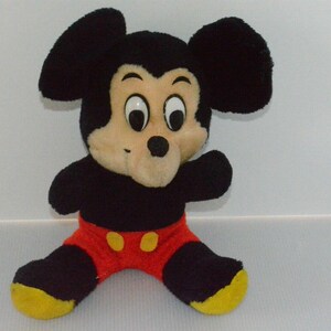 Vintage 80's Disney Mickey Mouse Plush Stuffed Animal Doll Toy 12" Knickerbocker image 2