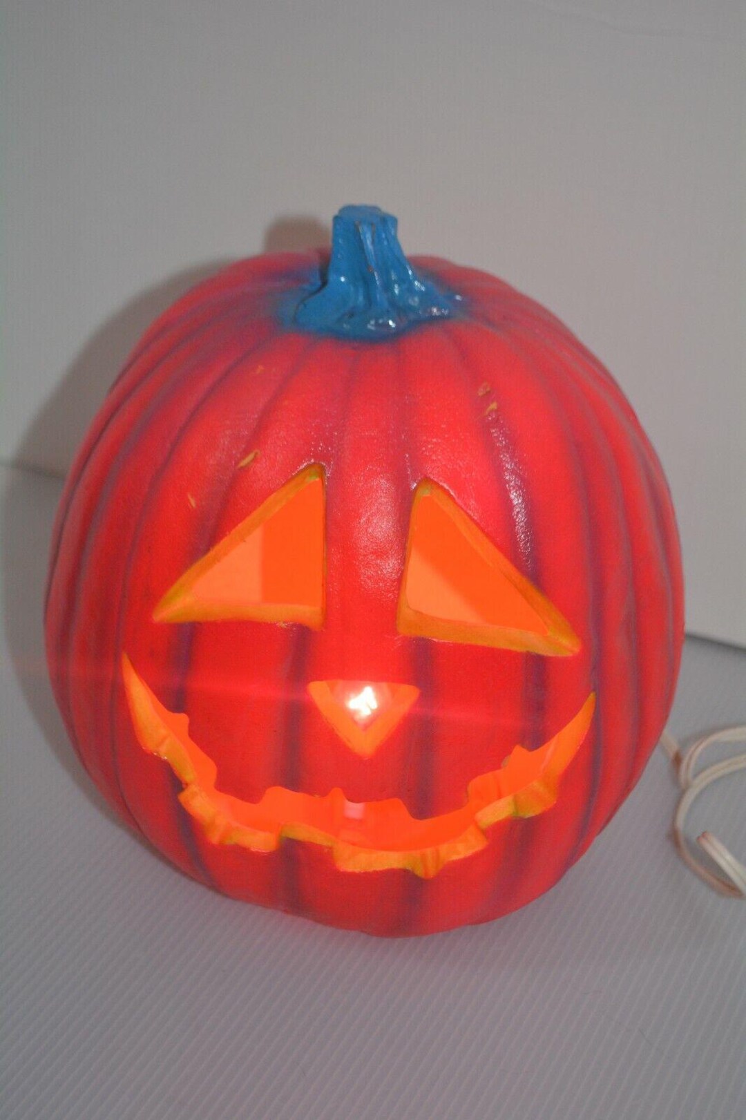 VTG Rare 1995 Trendmasters Pink Jack O Lantern Pumpkin Light up Foam ...