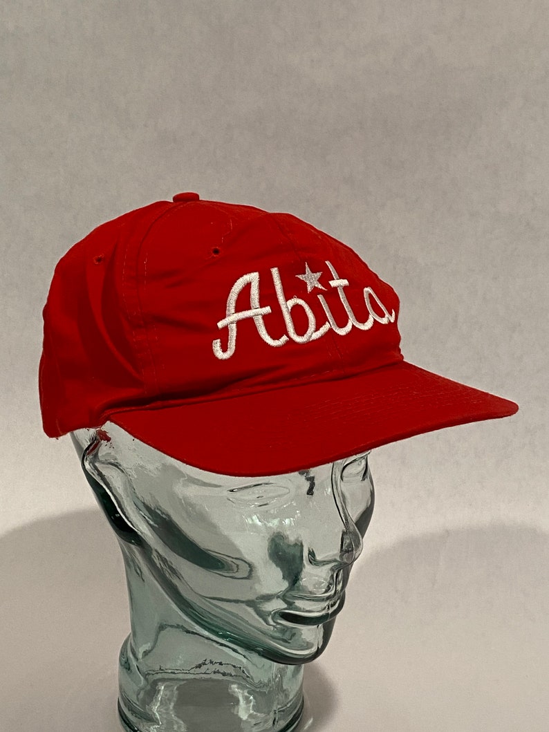 One Size Fits All Vintage ABITA Beer Brewery Red Snapback Baseball Cap Hat