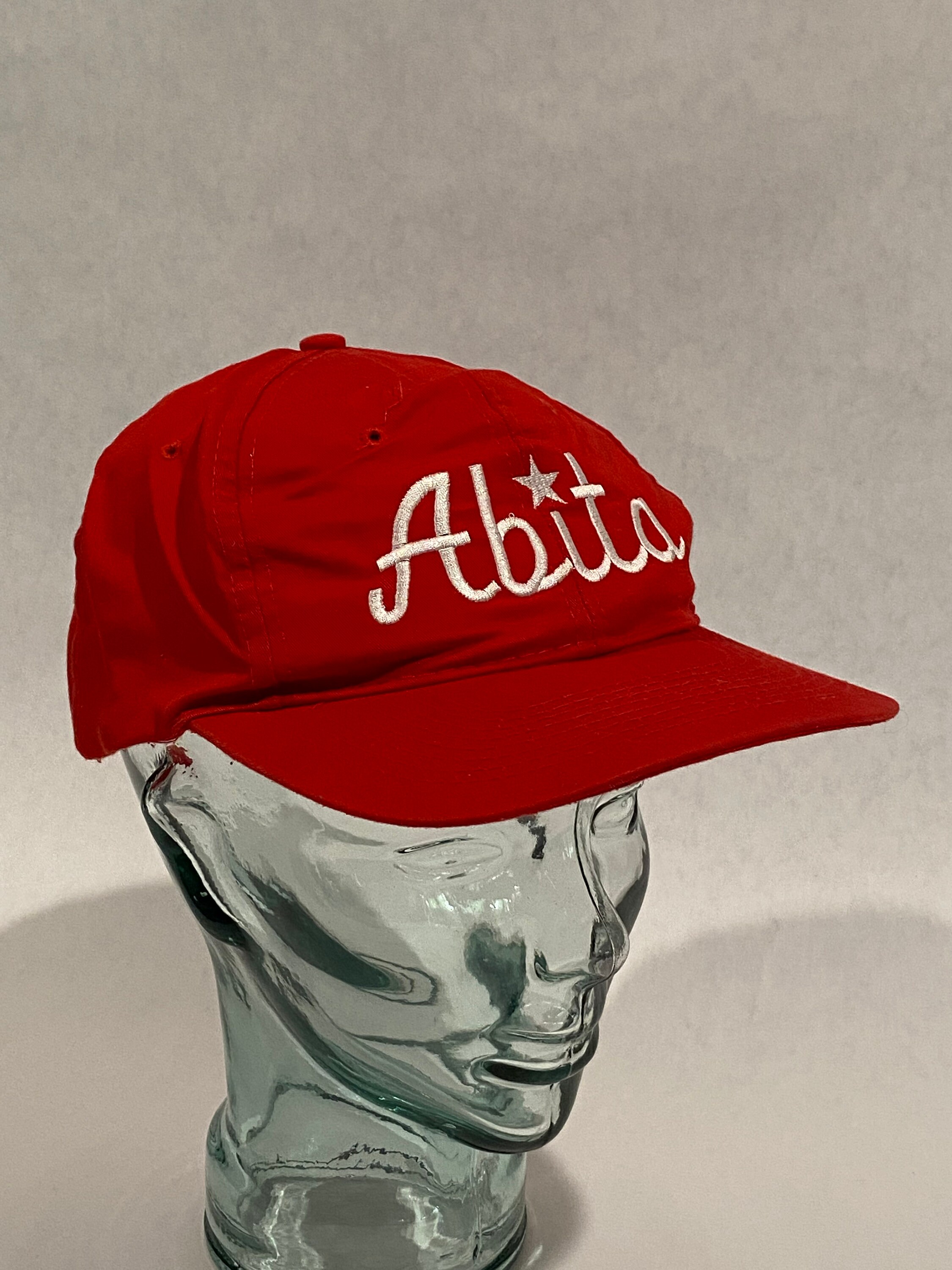 One Size Fits All Vintage ABITA Beer Brewery Red Snapback Baseball Cap Hat