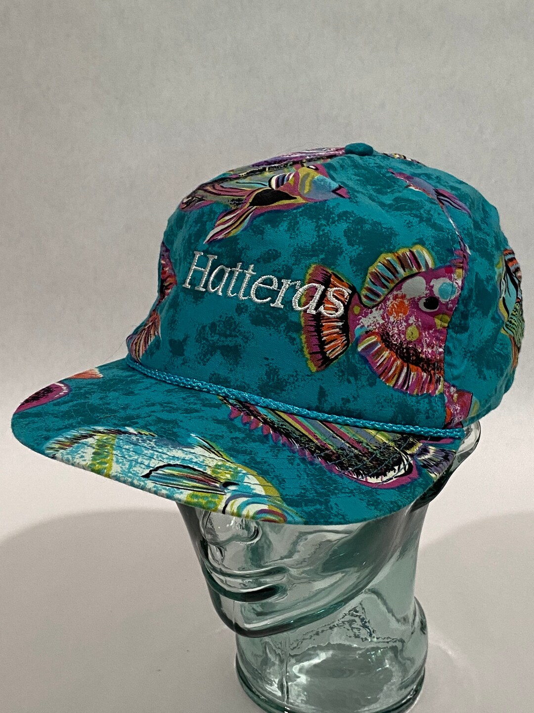 Vintage HATTERAS North Carolina Aquarium Fish Snapback Etsy