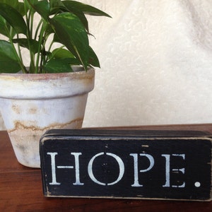 Distressed Wooden "Hope"  Sign