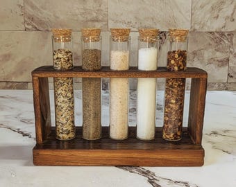 Wooden Spice Rack / Wooden Salt Box