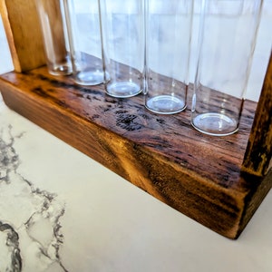 Reclaimed Wood Propagation Station: Test Tube Vase Plant Holder bild 6