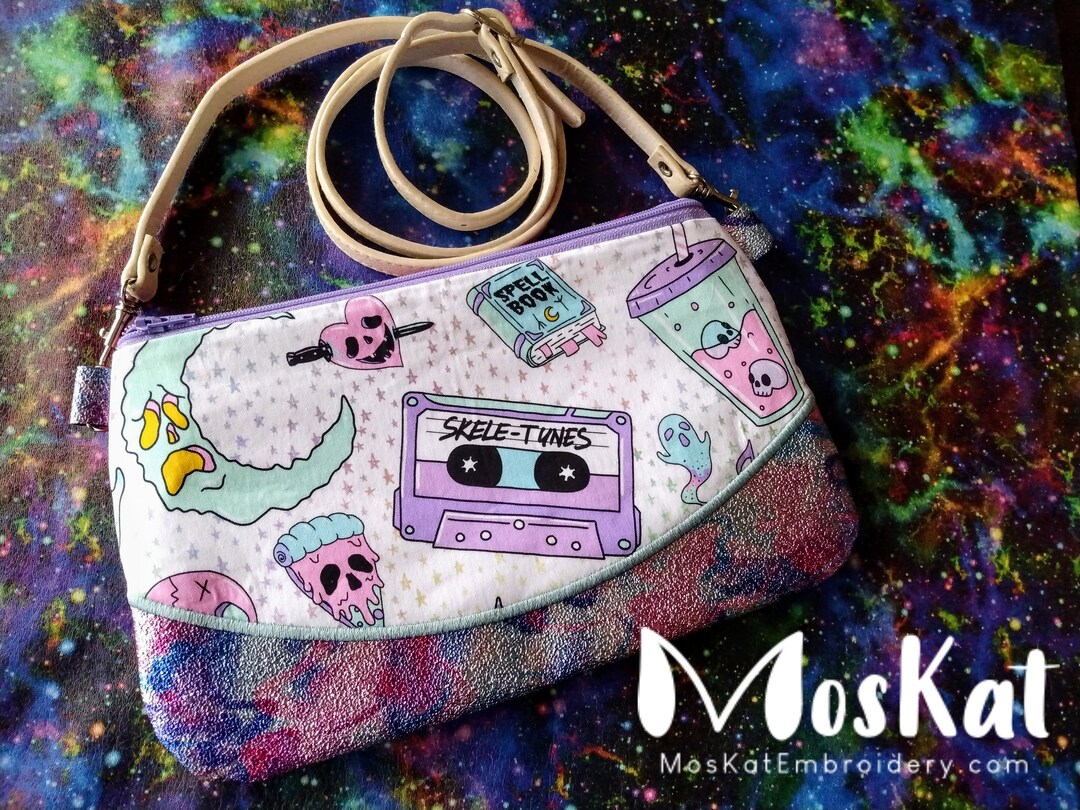Skeletunes Pastel Goth Bag Etsy