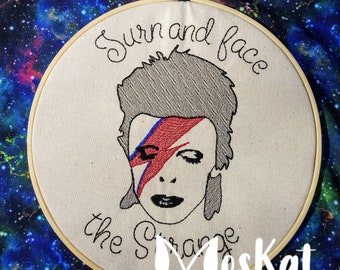 Bowie Embroidered Hoop